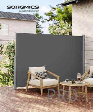 Toldo Lateral de Aluminio, Extensible - SONGMICS