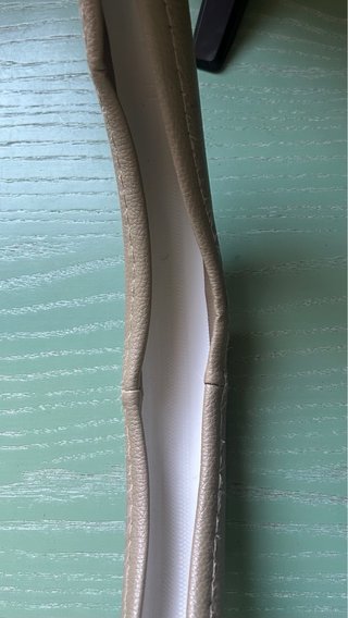 Copri volante beige in ecopelle