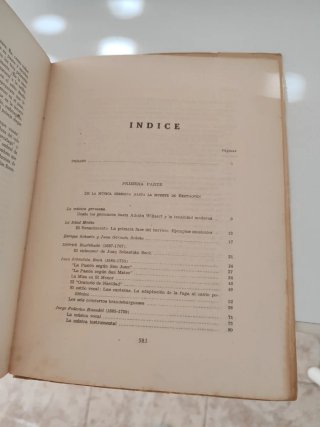 Libro antiguo "Obras maestras de la música alemana