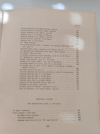 Libro antiguo "Obras maestras de la música alemana