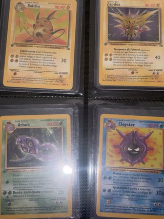 Set Carte Pokémon Fossil Prima Edizione