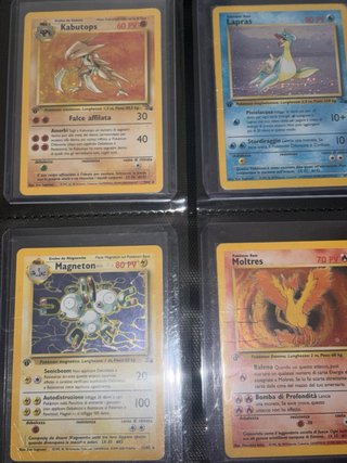 Set Carte Pokémon Fossil Prima Edizione