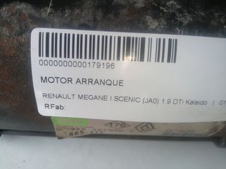 RENAULT MEGANE I SCENIC (JA0) 1.9 DTi Kaleido MOTOR ARRANQUE