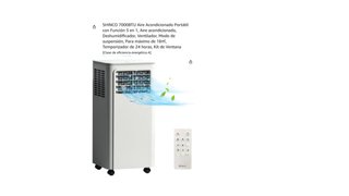 Aire Acondicionado Portátil SHINCO 7000BTU