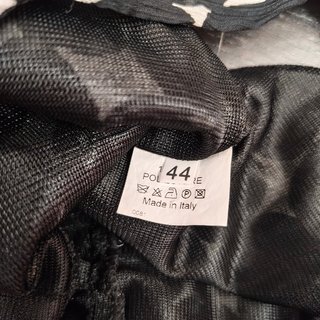Mesange abito smanicato estivo chiffon pois nero L