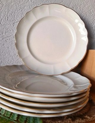 Platos Principado Vintage Porcelana Dorados
