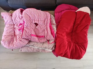 Carrito de bebé con 2 conjuntos de abrigo tuc tuc