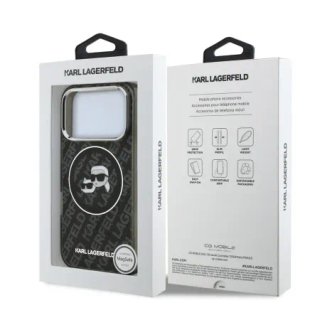 Funda Karl Lagerfeld iPhone 14 Pro Negra Glitter