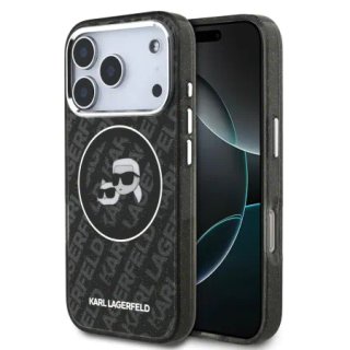 Funda Karl Lagerfeld iPhone 14 Pro Negra Glitter