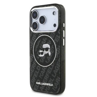 Funda Karl Lagerfeld iPhone 14 Pro Negra Glitter