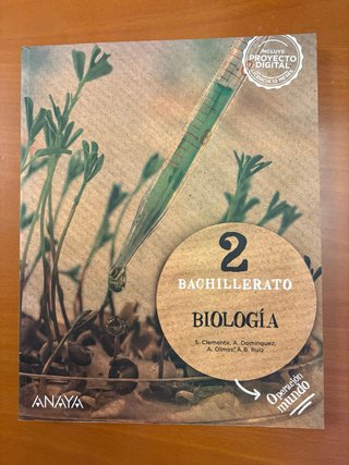 Biologia 2º Bachillerato Anaya