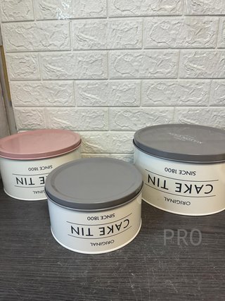 Juego de 3 moldes para tartas