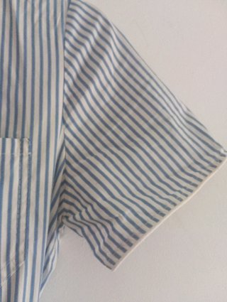 Mono elegante rayas blanco y azul