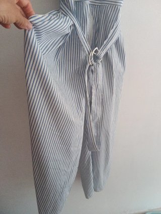 Mono elegante rayas blanco y azul