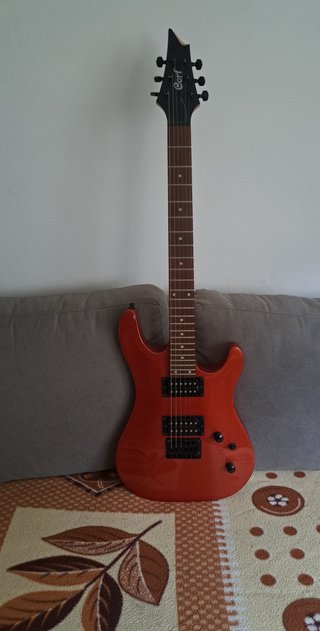 GUITARRA ELÉCTRICA KORT KX100 NARANJA METALIZADA