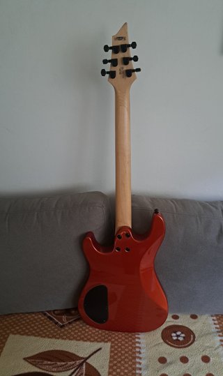 GUITARRA ELÉCTRICA KORT KX100 NARANJA METALIZADA