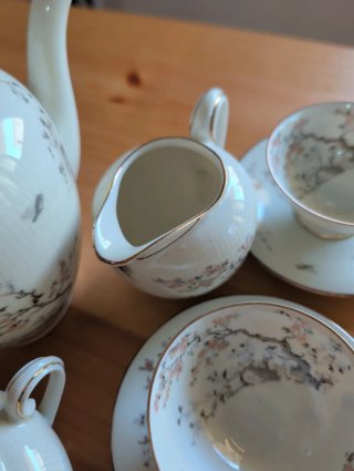Set caffè vintage porcellana decorata