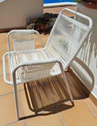 Silla Exterior Maisons du Monde Blanca