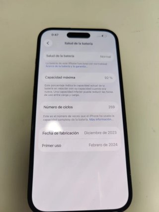 Ref. 0390 iPhone 15 128GB 92% Salud