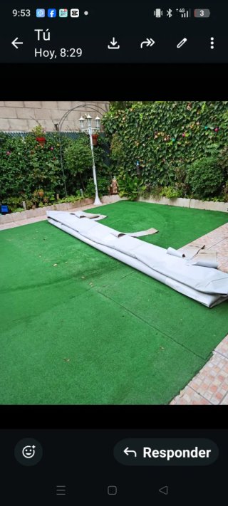 Piscina desmontable con escalera