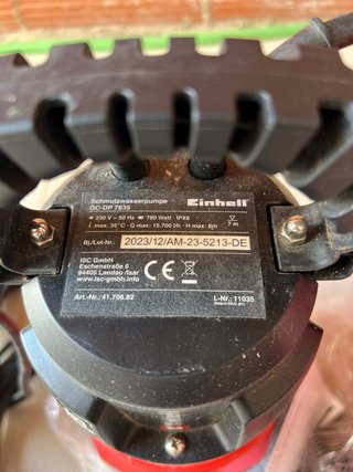 Bomba de aguas sucias Einhell 780W