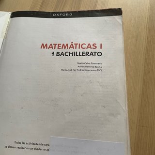 Matemáticas I 1 Bachillerato : Geniox