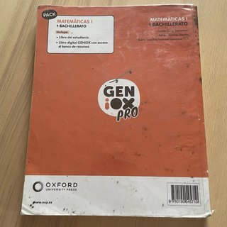 Matemáticas I 1 Bachillerato : Geniox