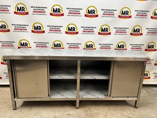 Mueble acero inoxidable puertas correderas