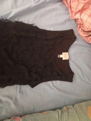 Blusa Mango Negra Talla XS