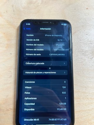 iPhone XR 128 GB Negro - ¡Con Caja, Face ID y Bate