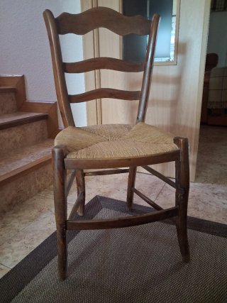2 Sillas Rústicas Madera Antiguas