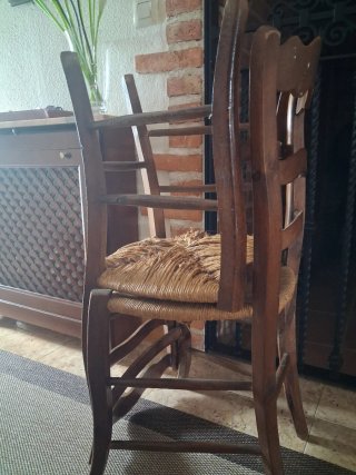 2 Sillas Rústicas Madera Antiguas