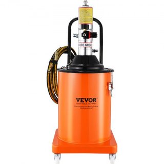 Bomba de Grasa, 5 Galones 20L, Bomba de Grasa Operada por Aire con Manguera de Alta Presión de 13 pies y Pistola de Grasa, Bomba de Cubo de Grasa Neumática con Ruedas, Bomba de Grasa de Lubricació...