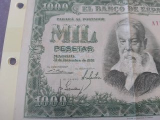 Billete 1000 Pesetas 1951