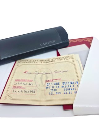 Cartier Vintage Saturn Gold Certificato Originalit