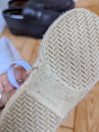 Sandalias esparto plateadas niña