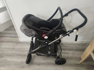 Carro Bebé 3 en 1 Gris