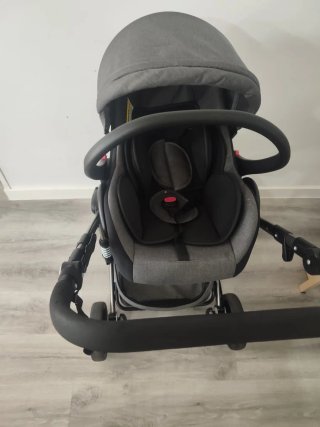 Carro Bebé 3 en 1 Gris