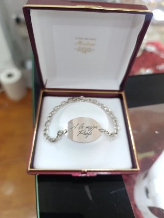 Pulsera Plata A la mejor profe