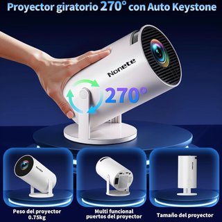 SIN ABRIR Proyector 4K 1080P WiFi 6 Bluetooth 5.2