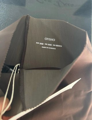 Oysho Pantalón Corto Marrón XXS/32