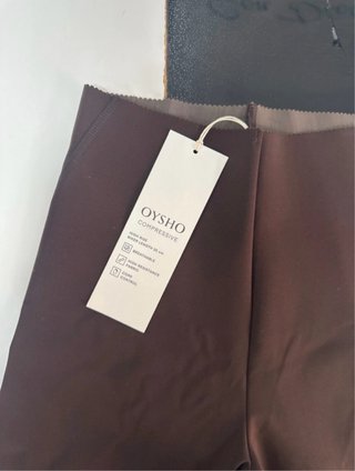 Oysho Pantalón Corto Marrón XXS/32