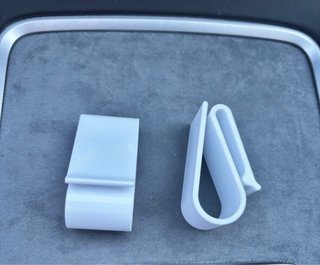 2 porta occhiali bianchi per auto