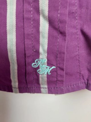 Camicia Vintage55 Tg.42 Viola/Argento