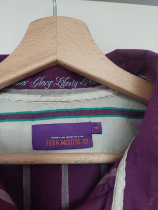 Camicia Vintage55 Tg.42 Viola/Argento