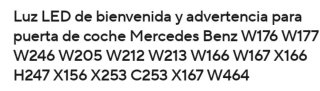 Luz de puerta Mercedes 60x38x39mm