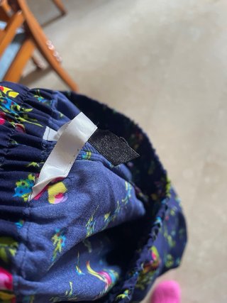 Pantalones niña flores azul 13 años