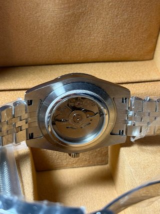 Seiko Mod Skydweller 40mm Plata Verde