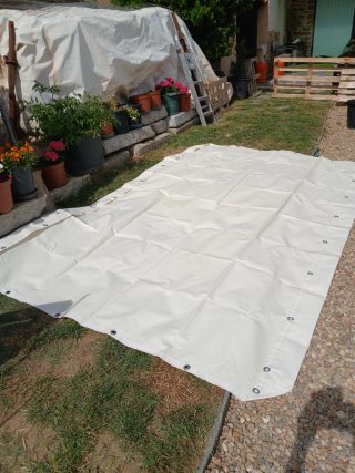 Lona blanca para piscina o usos varios