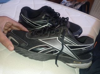 Zapatillas Reebok Negras y Plateadas